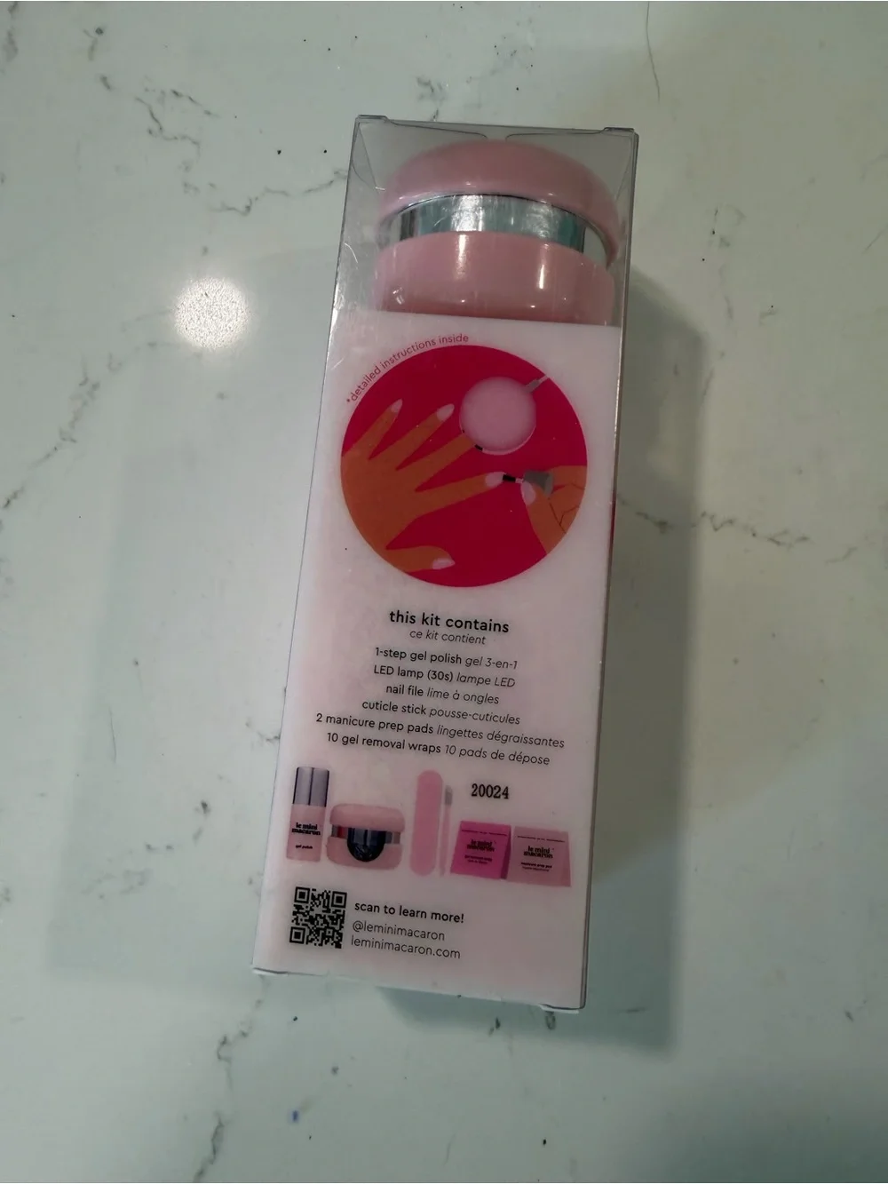 Anthropologie PINK QUARTZ Gel manicure set
